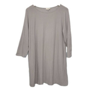 Wilfred Free grey A line dress 3/4 sleeves